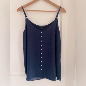 Zac & Rachel Blue Button Detail Camisole